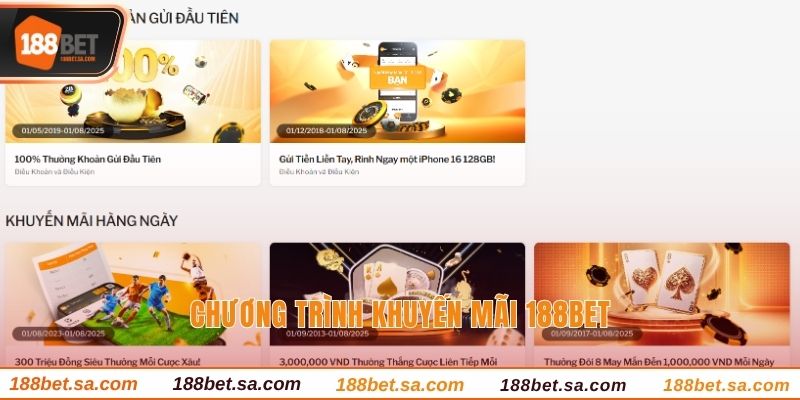 Chương trình khuyến mãi 188BET 